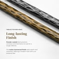 thumbnail image 4 of Lalia Modern Upholstered 59-inch Hammered Metal Accent Bench, Matte Gold, 4 of 13