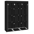 thumbnail image 5 of Tcbosik Portable Closet, 67"H Wardrobe with Storage Shelves and Hanging Rod, Clothing Organizer with Non-Woven Fabric for Bedroom, Easy to Assemble, Black, 5 of 12