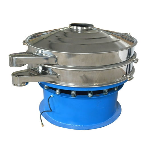 Electric Vibrating Sieve Screen Shaker Sifter Machine Stainless Steel with 20 80 100 Mesh Screen 1 Layer 220V