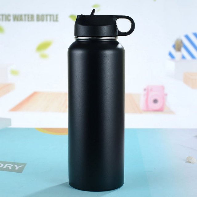 Hervidor de agua portátil Space Kettle de acero inoxidable con aislamiento al vacío de gran capacidad, 32 oz/40 oz
