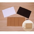 thumbnail image 4 of Juego de 3 marcos de fotos de papel, para fotos de 4x6 pulgadas, marcos de fotos Kraft 30 pinzas para la ropa con 3 cuerdas para decoración de paredes del hogar, decoración de la escuela y la oficina Xemadio HMJM446-3, 4 of 5