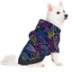thumbnail image 2 of Fotbe Cute Line Fish Sudadera con Estampado para Perros Pequeños – Suéter con Capucha para Mascotas, Tela Suave de Forro Polar con Bolsillo-Small, 2 of 7