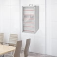 thumbnail image 5 of Loyalheartdy 72-Slots Aluminum Alloy Cell Phones Storage Cabinet Portable Clear Cell Phones Pocket Box Multi-Person Cell Phone Holder Box w/Lock & Handle for Office Classroom 14.37*7.48*29.3in, 5 of 12