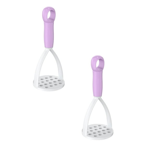 Leojiow 2Pcs Manual Potato Masher Fruit Masher Function Potato Masher Mini Potato Masher Non Stick Potato Masher Fruit Mud For Kitchen 14.95X6Cm