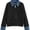 Pure Black, variant on Womens Oversized Sweater Cozy Fall Denim Lapel Polo Knit Collared Sweaters, Long Sleeve Pullover Tops, Loose Office Work Sweaters