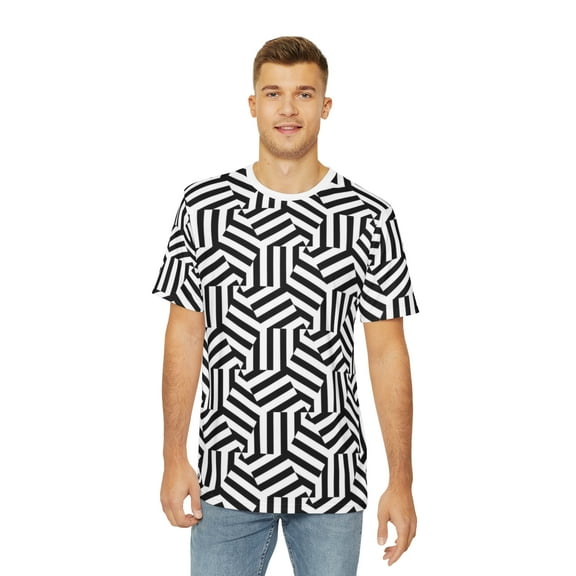 Geometric Men's Polyester Tee (AOP)