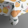 thumbnail image 5 of Mixed Fruits Leaves White Pattern Square Tablecloth,Waterproof Square Table Cover,Wipeable Spillproof Washable Table Cover for Home Kitchen Party Decor 42"X42"(107x107cm), 5 of 6
