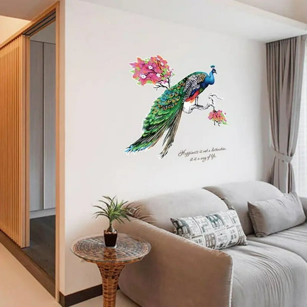Pegatinas de flores para fondo de pared de sala de estar, pegatinas de decoración de pared de dormitorio, papel tapiz autoadhesivo