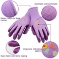 thumbnail image 5 of 6 Pairs Garden Gloves Women, Nitrile Coated Gardening Gloves for Yard, Cleaning (Medium), 5 of 8