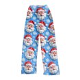 thumbnail image 7 of Women's Casual Fashion Christmas Pajama Pants, Long Sleepwear Trousers for Sports and Home Use, Comfortable and Soft Material for Nightwear and Lounging,Royal Blue,M, 7 of 7