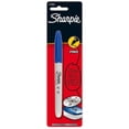 thumbnail image 1 of Marcador Permanente Sharpie Punta Fina Azul, Unidad 1, 1 of 2
