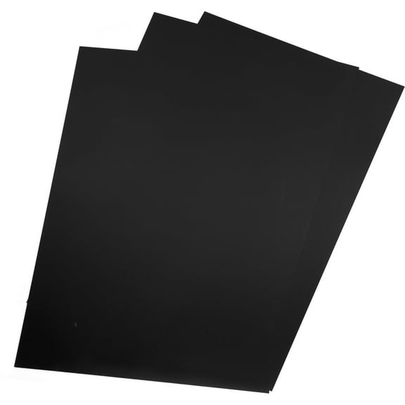 OUNONA 3Pcs Anodized Aluminum Black Sheets for Versatile Engraving Plates with Wear Resistant Finish