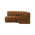 thumbnail image 6 of Meridian Furniture Arc Saddle Velvet Modular Sectional, 6 of 10