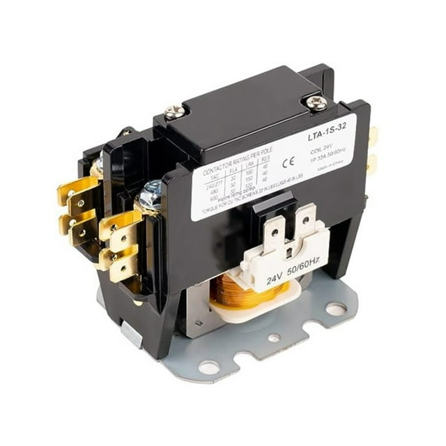 Lefu 1PC 1Poles 25 Amp Coil 24-220V AC Air Conditioner Condenser Compressor Contactor