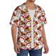 thumbnail image 2 of Fotbe Santa Claus bells Snowman Camisa Estampada de Manga Corta para Hombre, Casual de Verano, Estilo Playero, Sin Arrugas-3X-Large, 2 of 5