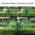 thumbnail image 6 of Lovebay Retractable Artificial Leaf Fence 28cm x 200cm Green Fence Screens, 1-pack, 6 of 7