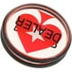 thumbnail image 3 of Botón de 3 pulgadas con anillo de goma para Texas Holden, Blackjack, Roulette Casino Poker Chip de alta calidad y duradero TUNC Sencillez, 3 of 5
