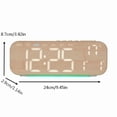 thumbnail image 2 of COM1950s Multifunctional Digital Alarm Clock, Large LED Display with Date & Temperature for Bedroom, Adjustable Brightness, Dual Power Source, Desk Clock with USB Charging Port, 2 of 2