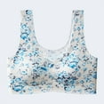 thumbnail image 2 of Levmjia Women's Bra Seamless Floral Printed Plus Size Breathable Comfort Everyday Wear Non Padded Wirefree Support Ladies, 2 of 4