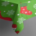 thumbnail image 3 of Merry Christmas Table Cloth Wrinkle Resistant Washable Tablecolths Table Covers Christmas Tree Santa Claus Table Cover for Christmas Background Indoor Outdoor Birthday Rectangle,60x84inches, 3 of 5