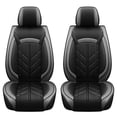 thumbnail image 3 of 2PCS Front Seat Covers For 2007-2024 Toyota Tundra Double Cab Truck Cushion 2 Seats,Black&Gray, 3 of 6