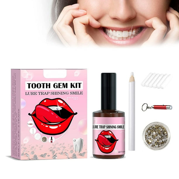Tooth Gem Kit with Curing Light and Glue, 20 Pieces Crystals Jewelry  Starter Kit with Glue and Crystals, Great Tooth Jewelry Gems for DIY Use,  Professionally Made in Los Angeles, California 