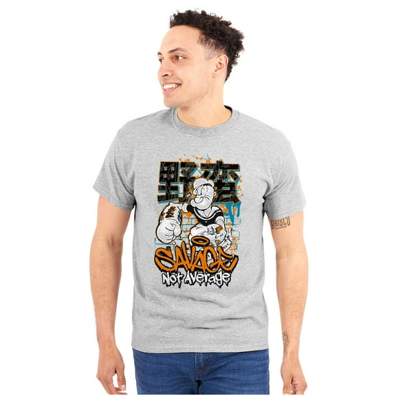 Urban Popeye Savage Not Average Men's Graphic T Shirt Tees Brisco Brands S