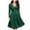 Green, variant on Hfyihgf Women's Vintage Floral Lace Dress Long Sleeve V Neck Cocktail Dress Formal Swing Gown Party Wedding Guest Dresses(Green,L)