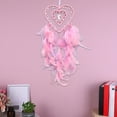 thumbnail image 2 of Uutvmp Pink Dream Catchers, Heart Shaped Dream Catcher for Bedroom, Handmade Dream Catcher for Wall Hanging Decor Feather Crafts, 2 of 7