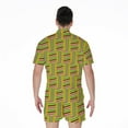 thumbnail image 2 of Ghana Kente Pattern Short Sleeve Men'S Rompers Casual Summer Jumpsuits Outfit, 2 of 4