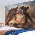 2024 Explosive Godzilla wars King Kong bedroom decoration tapestry, ins ...