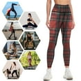thumbnail image 4 of Tartan Jeggings Leggings Leginsy push up Female legging pants Womens Leggings, 4 of 6