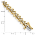 thumbnail image 3 of Auriga Fine Jewelry 14K Yellow Gold AA Diamond Tennis Bracelet 7inch for Women, 3 of 6