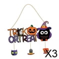 thumbnail image 1 of Letrero para puerta de Halloween,Letrero colgante para puerta de entrada Letrero de bienvenida para puerta,Letrero colgante de Halloween Decoración de pared colgante,Adorno de Halloween, 1 of 8