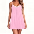 thumbnail image 4 of Purcolt Nightgowns for Women Lace V Neck Lingerie Chemise Night Shirt Sleeveless Soft Mini Sleep Dress Full Slips Sleepwear S-XXL, 4 of 8