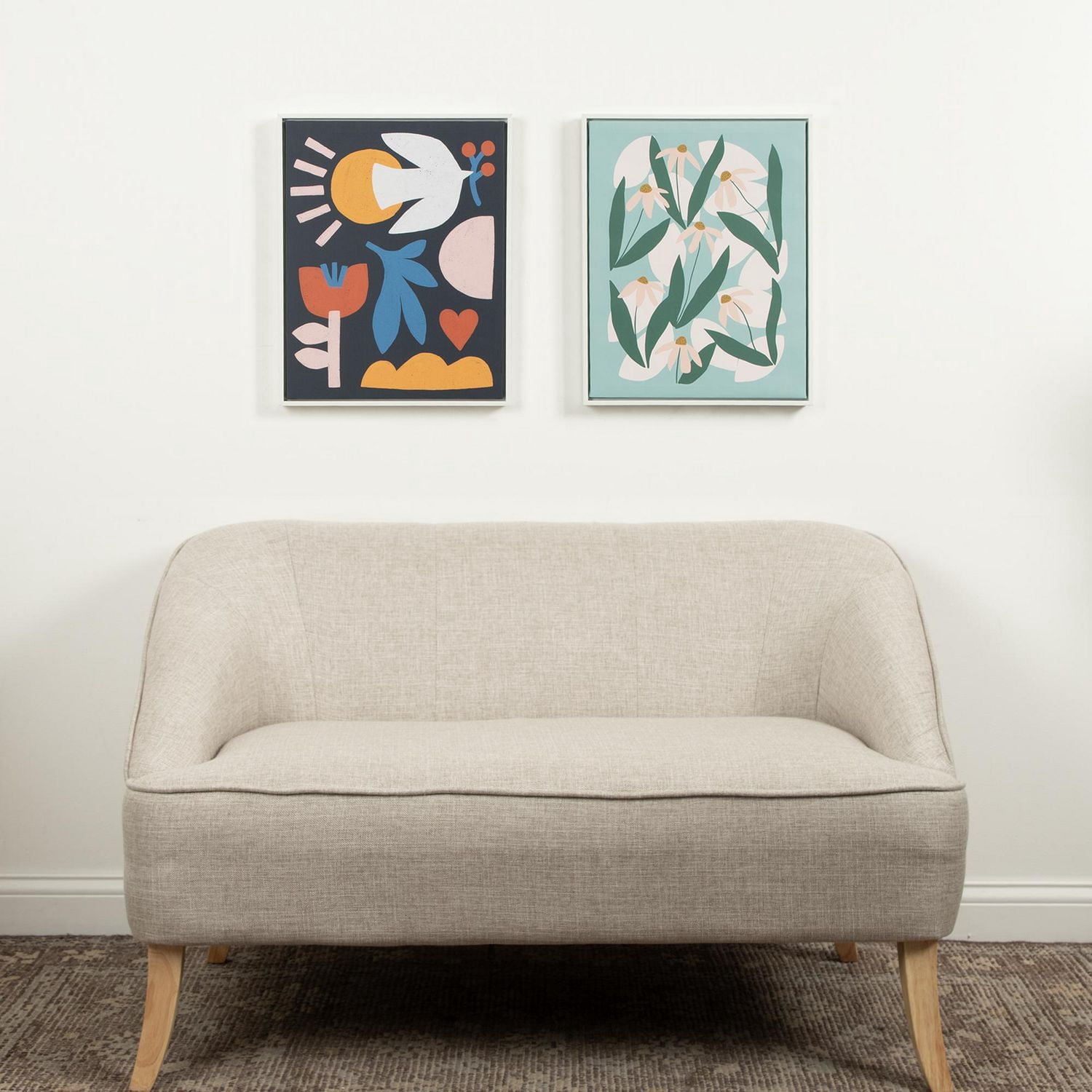 hometrends Serenna Rudbeckia Canvas Framed Art