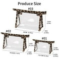 thumbnail image 5 of YIEMEEN Clear Cosmetic Bag Leopard Cosmetic Bag Waterproof Transparent Makeup Bag Gifts, 5 of 17