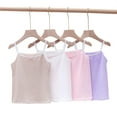 thumbnail image 2 of FLMEI 3-8 Years Girls Camisole Cotton Four Seasons Tanks Tops Toddler Soft Cute Undershirts Underwear for Baby Kids, 2 of 9