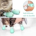 thumbnail image 4 of ZHAOCHENG Zapato de silicona antiarañazos para gatos para el cuidado de mascotas, baño en casa, afeitado y tratamiento de inspección, 4 of 5