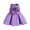 Purple, variant on Wdgfv Girls Floral Sleeveless Dress Oversized Ruffle Hem Comfortable Casual Outfit For Toddlers And Kids Summer Spring Fall Winter Hot Pink 18-24Months