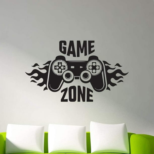 Autocollant mural de zone de jeu GAMER autocollant mural en PVC pour décor  de salle de jeu vidéo 