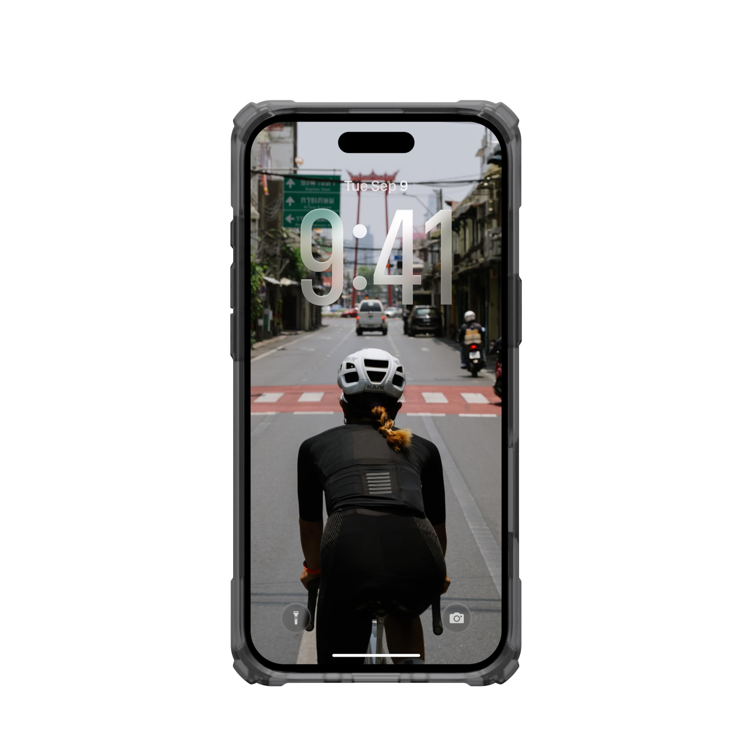 UAG iPhone Air Case with Kickstand Plasma XTE - Compatible with MagSafe Transparent Military Grade Protective Cover, Ash/Titanium