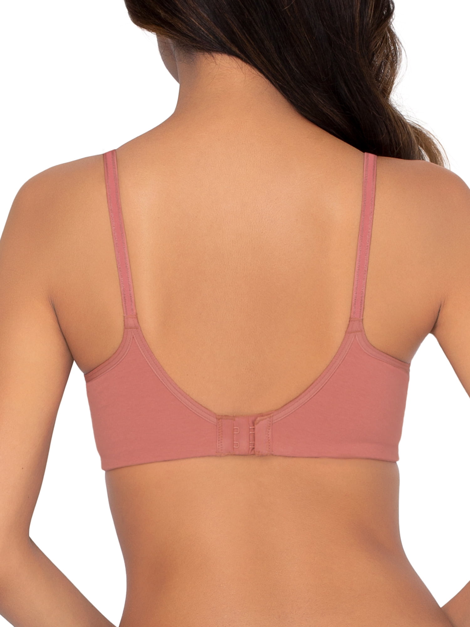 Fruit of the Loom Women's Unlined Underwire Cotton Stretch Extreme Comfort Bra, Style FT920, 2-Pack