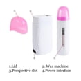 thumbnail image 4 of Chauffe-cire électrique portable pour épilation des bras et des jambes, rose et blanc, 4 of 4