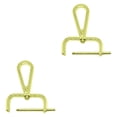 thumbnail image 1 of GUOOL 2 Pcs Crochet Pivotant Attache Détachable pour Sac Matériel Boucle Dorée Or, 1 of 9