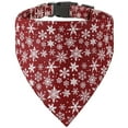thumbnail image 2 of Deyuer Pet Collar Snowflake Pattern Dress-up Adjustable Breakaway Cats Dogs Collars Bandana for Christmas, 2 of 8