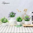 thumbnail image 4 of Semfri 4Pack Mini Simulation Potted Plants Fake Plants with Flower Pot Artificial Greenery for Indoor Home Office Bathroom Farmhouse Decoration, 4 of 11