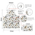 thumbnail image 7 of Beagle Dog and Footprints Apron-Garden Aprons for Women with Pockets-Cotton Linen Waterproof Kitchen Cooking Gardening Aprons Adjustable for Kitchen,Cooking,BBQ and Salon 33x27 Inch, 7 of 7