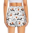 thumbnail image 4 of Uemuo Halloween Dachshund Pattern Women's Athletic Shorts High Waisted Running Shorts with Liner Pockets Gym Elastic Workout Shorts-X-Large, 4 of 9