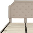 thumbnail image 2 of Flash Furniture Brighton Full Size Tufted Upholstered Platform Bed in Beige Fabric, 2 of 11